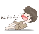 😂 emoji Cute Boy Telegram sticker 6 of 42
