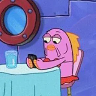 😒 emoji spongebob Telegram sticker 17 of 25