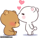 😘 emoji @MHStickers Bears In Love Telegram sticker 14 of 42