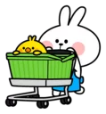 🛍 emoji Spoiled Rabbit \Apron\ [@Stikeram] [SeRaMo.iR] Telegram sticker 22 of 42
