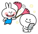 😌 emoji Spoiled Rabbit \Apron\ [@Stikeram] [SeRaMo.iR] Telegram sticker 13 of 42
