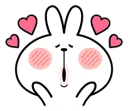 😚 emoji Spoiled Rabbit \Facial\ [@Stikeram] [SeRaMo.iR] Telegram sticker 10 of 41