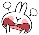 😨 emoji Spoiled Rabbit \Facial\ [@Stikeram] [SeRaMo.iR] Telegram sticker 15 of 41