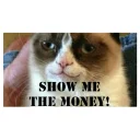 💸 emoji Grumpy cat😻🖕🏿 by@Queenmalik Telegram sticker 24 of 36