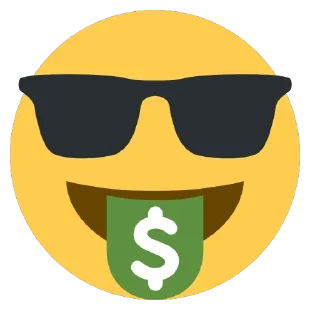 🤑 emoji GLASS EMOJI (@Trustislie) Telegram sticker 10 of 30