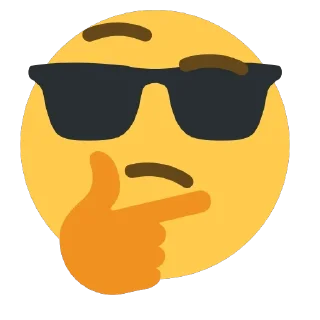 🤔 emoji GLASS EMOJI (@Trustislie) Telegram sticker 13 of 30