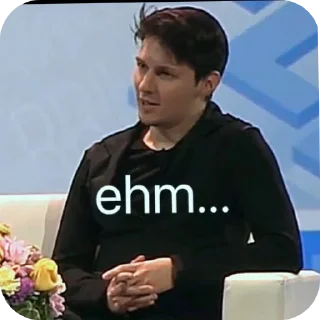 🎩 emoji Pavel Durov - via @adolfpupik Telegram sticker 10 of 120