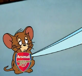 😞 emoji Arsenal by @footballstickers872 Telegram sticker 8 of 120