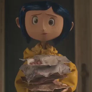😫 emoji Coraline Jones 🪡  @misty_valley Telegram sticker 13 of 99