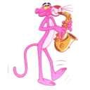 🎷 emoji pink panther Telegram sticker 23 of 30