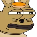 😐 emoji Bunny PePe | @QStickers Telegram sticker 3 of 16