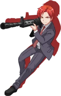🔫 emoji Akabane karma Telegram sticker 22 of 50
