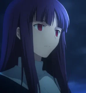 😑 emoji Type-Moon 🌙 Kara no Kyoukai - - Telegram sticker 17 of 22