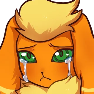 😢 emoji Vovo Flareon Telegram sticker 15 of 47