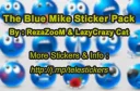 🔰 emoji ZooMiK - The Blue Mike Telegram sticker 16 of 17