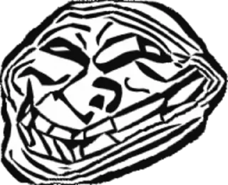 Sticker from Distortion TrollFace | @The_Last_Nam_Nam