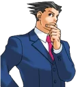 🤔 emoji Phoenix Wright Telegram sticker 9 of 39