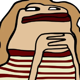 👩 emoji Hmm @PeepoHD Telegram sticker 24 of 79