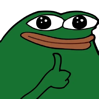 👍 emoji Hmm @PeepoHD Telegram sticker 16 of 79