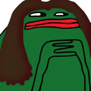 👩 emoji Hmm @PeepoHD Telegram sticker 10 of 79