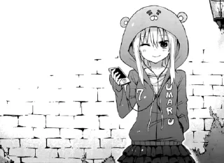 😉 emoji Umaru posting Telegram sticker 8 of 64