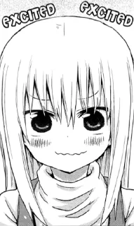 😊 emoji Umaru posting Telegram sticker 6 of 64