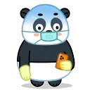 😱 emoji Панда @Stickersnew Telegram sticker 4 of 16