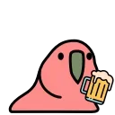 🍺 emoji Party Parrot @CenterOfSticker Telegram sticker 11 of 33