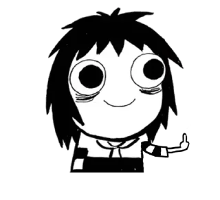 🖕 emoji 「Darkness」 Telegram sticker 18 of 63