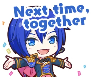 🥳 emoji Project Sekai Kaito Telegram sticker 19 of 25