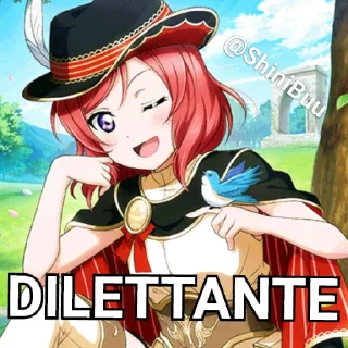 😌 emoji SIF μ's @ShiniBuu's Pack Telegram sticker 16 of 110
