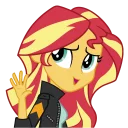 ✋ emoji Sunset Shimmer Telegram sticker 11 of 46