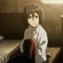 🌿 emoji -「Mikasa Ackerman🖤💫↯」¦ @kpopstan Telegram sticker 4 of 120