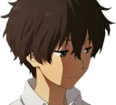 😔 emoji houtarou oreki Telegram sticker 9 of 39