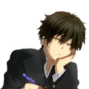 😕 emoji houtarou oreki Telegram sticker 8 of 39
