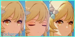 😑 emoji Xiao = ciao = ciao primogems Telegram sticker 11 of 56