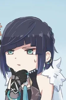 ❔ emoji Yelan💙 Telegram sticker 14 of 71