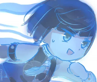 1️⃣ emoji Yelan💙 Telegram sticker 16 of 71