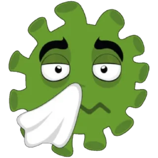 🤧 emoji @Beautifulstickers🦠coronamoji🦠 Telegram sticker 24 of 59