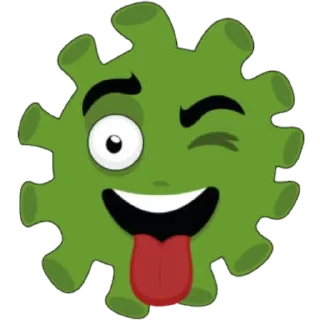 😜 emoji @Beautifulstickers🦠coronamoji🦠 Telegram sticker 7 of 59