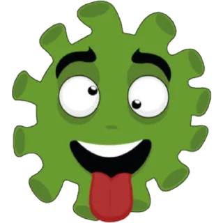 🤪 emoji @Beautifulstickers🦠coronamoji🦠 Telegram sticker 9 of 59