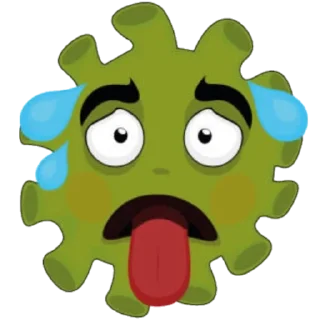 🥵 emoji @Beautifulstickers🦠coronamoji🦠 Telegram sticker 17 of 59