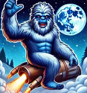🌟 emoji SuiSquatch Telegram sticker 5 of 8