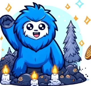 🌟 emoji SuiSquatch Telegram sticker 4 of 8