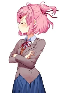 😒 emoji *♡*Natsuki*♡* Telegram sticker 9 of 89