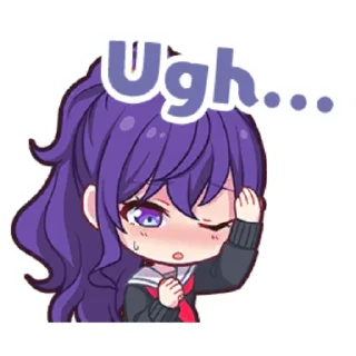 🤒 emoji Project Sekai Mafuyu Telegram sticker 14 of 23