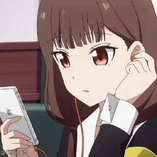 😐 emoji @usthen Kaguya-sama: Love Is War Telegram sticker 3 of 20