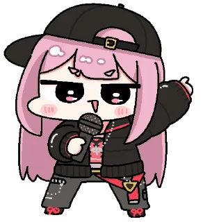😏 emoji Mori Calliope Telegram sticker 19 of 120