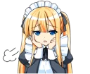 😑 emoji Maid Girlfriend Telegram sticker 13 of 41
