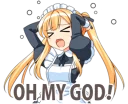 😣 emoji Maid Girlfriend Telegram sticker 11 of 41